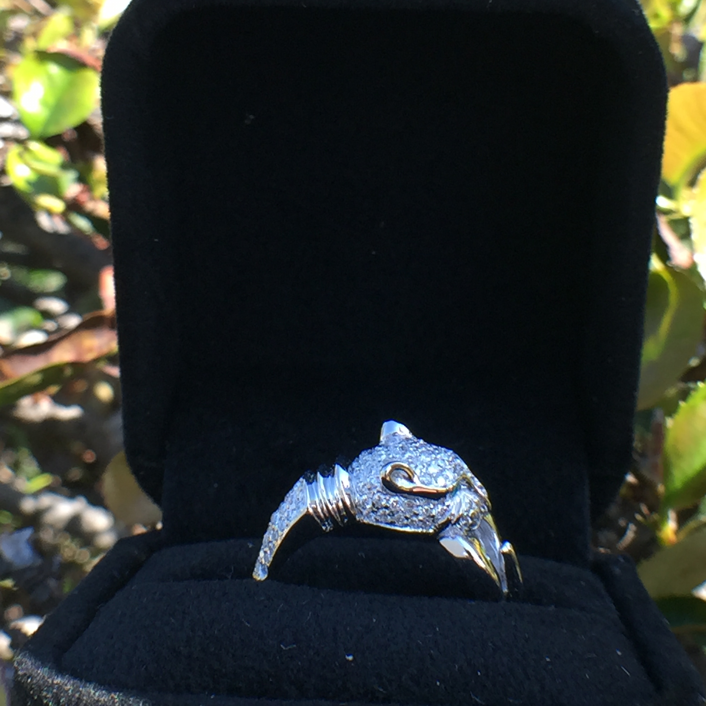 14k White Gold 0.69ct Paraiba & VS Diamonds Ring - Image 9