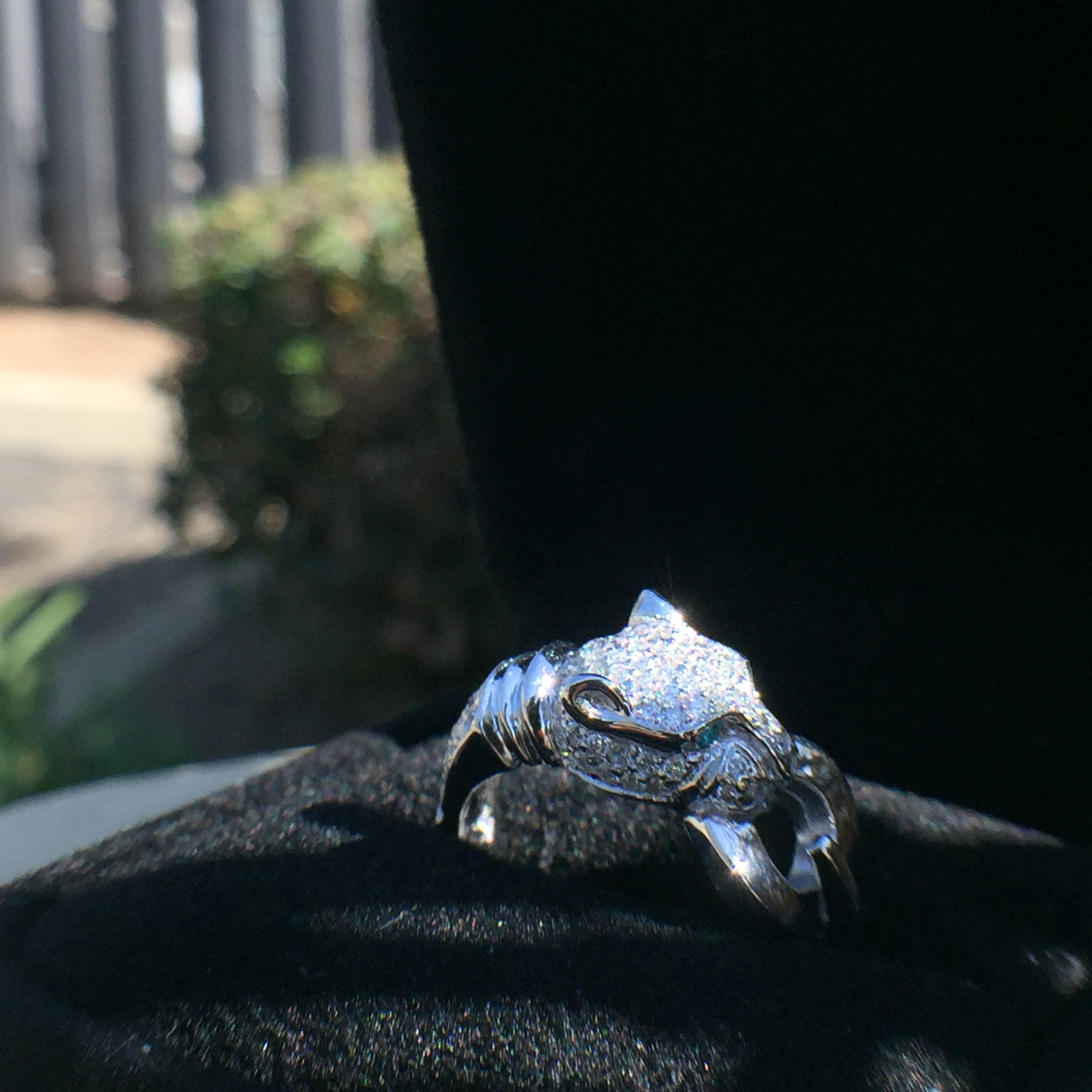 14k White Gold 0.69ct Paraiba & VS Diamonds Ring - Image 5