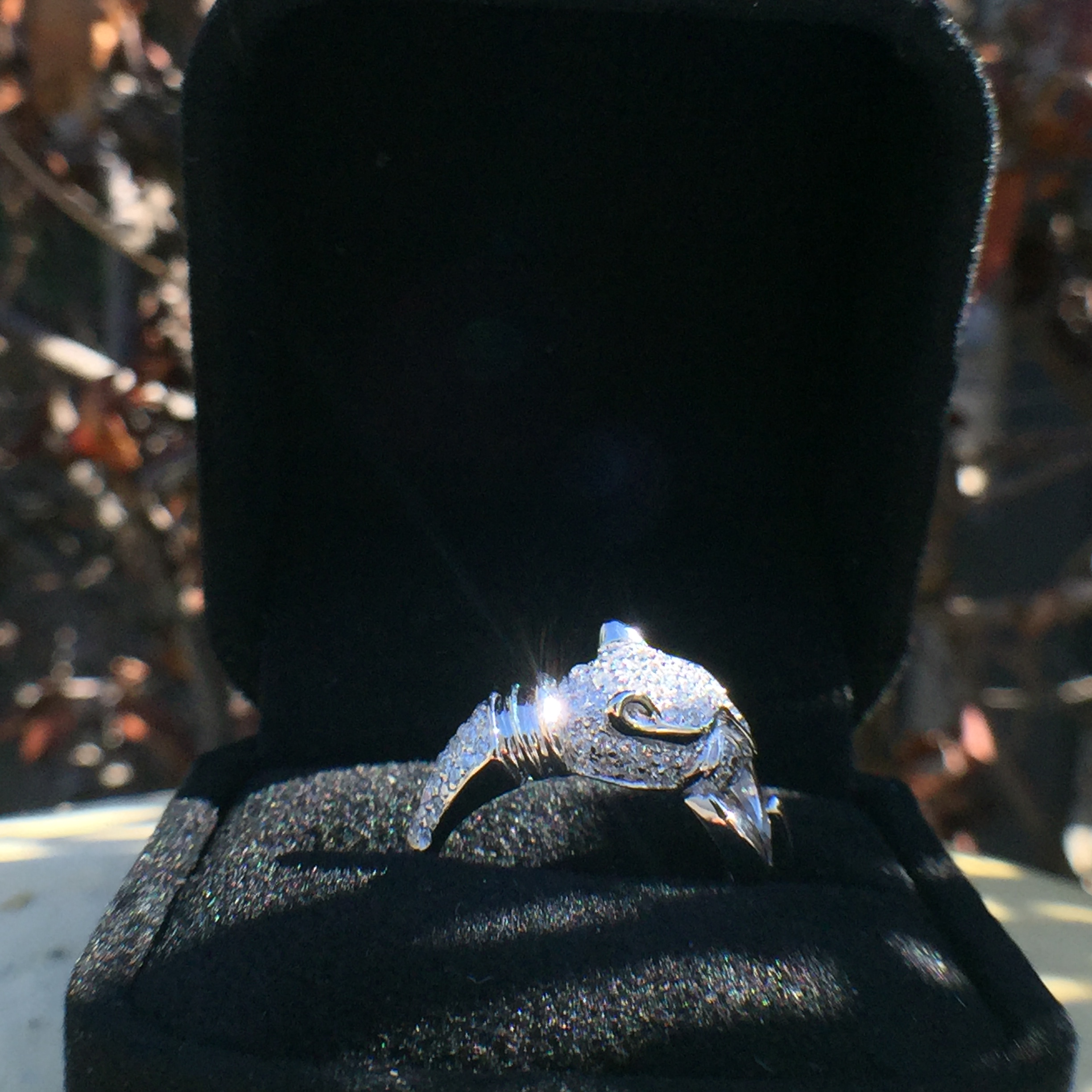 14k White Gold 0.69ct Paraiba & VS Diamonds Ring - Image 4