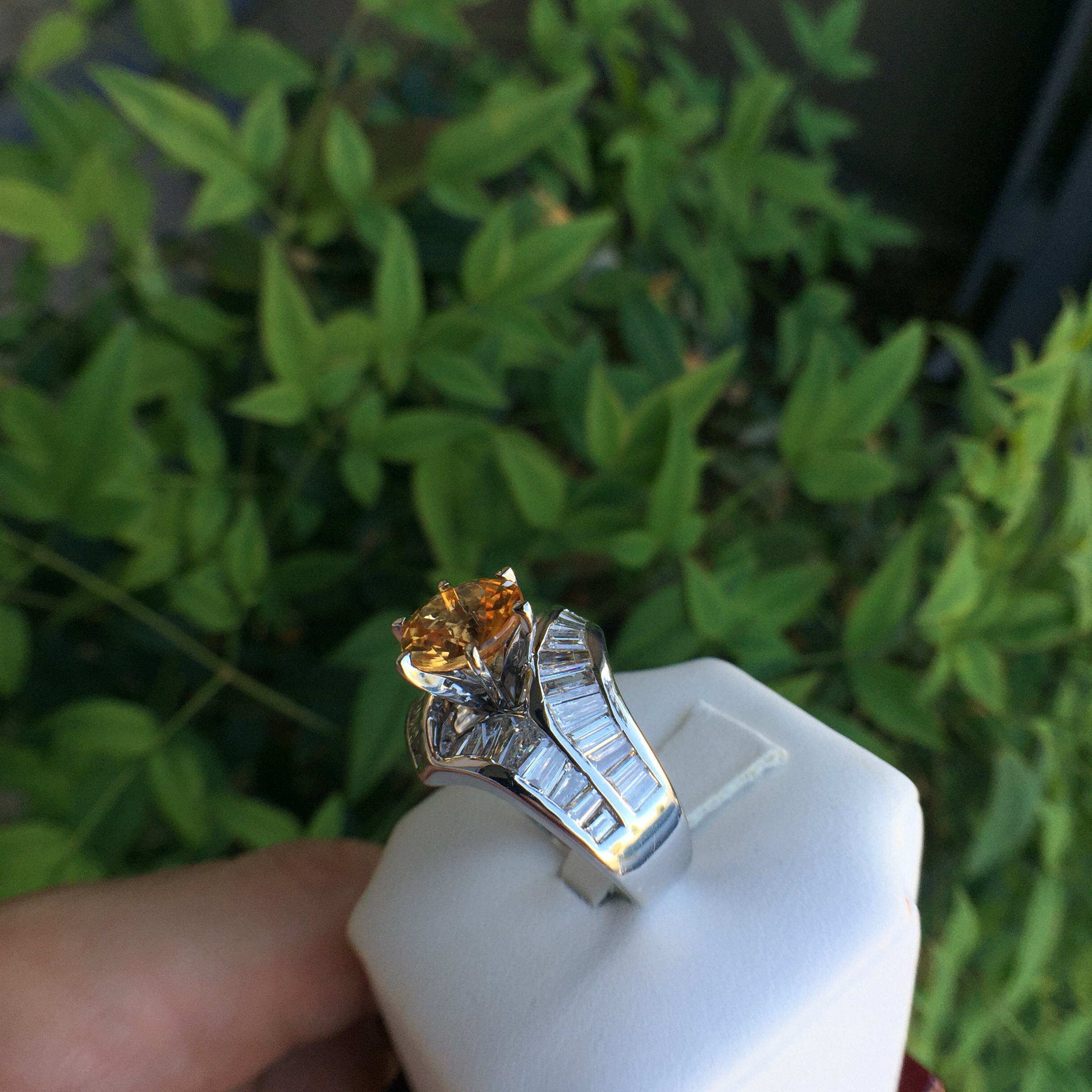 14k White Gold 4.85ct Imperial Topaz & VS Diamonds Ring - Image 18