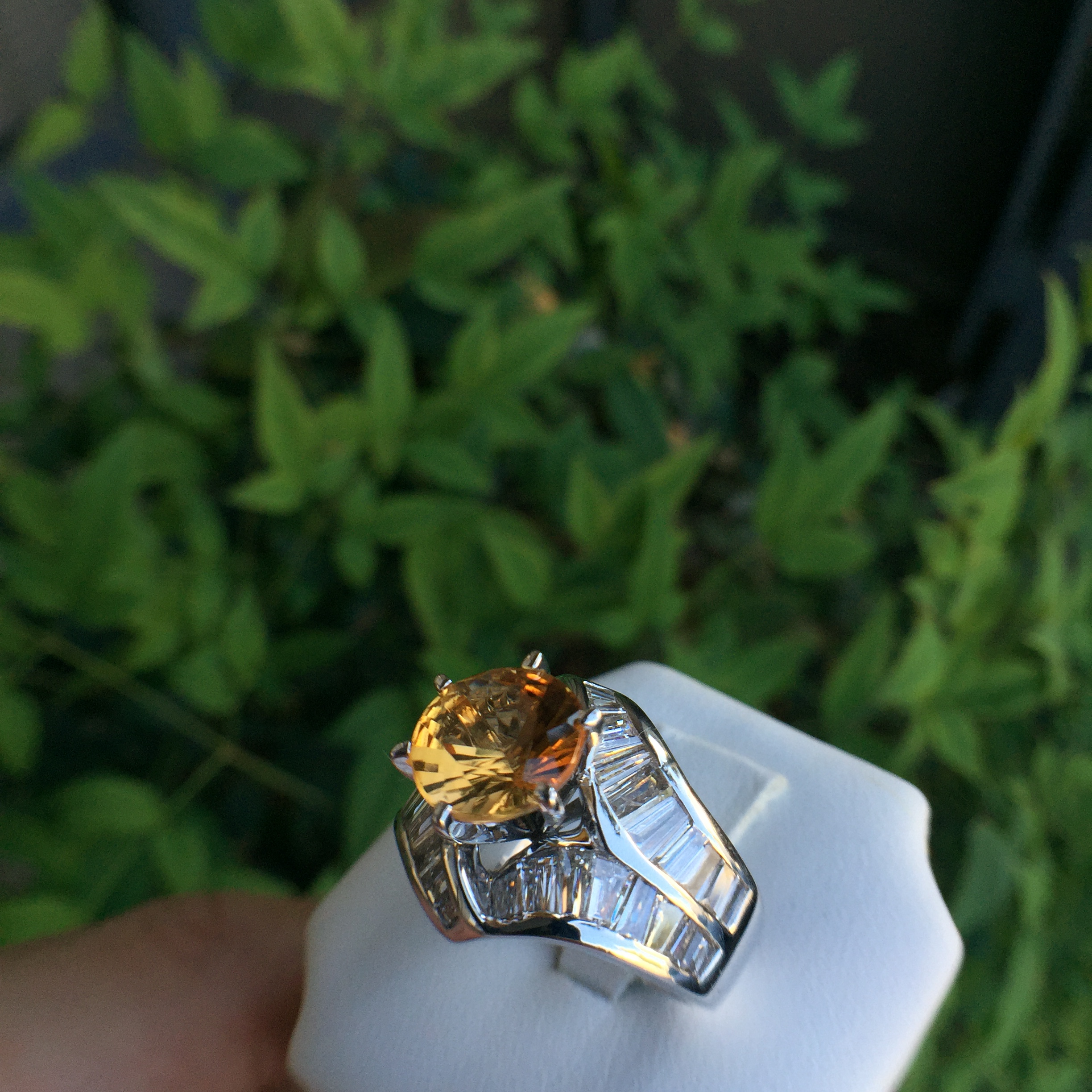 14k White Gold 4.85ct Imperial Topaz & VS Diamonds Ring - Image 17