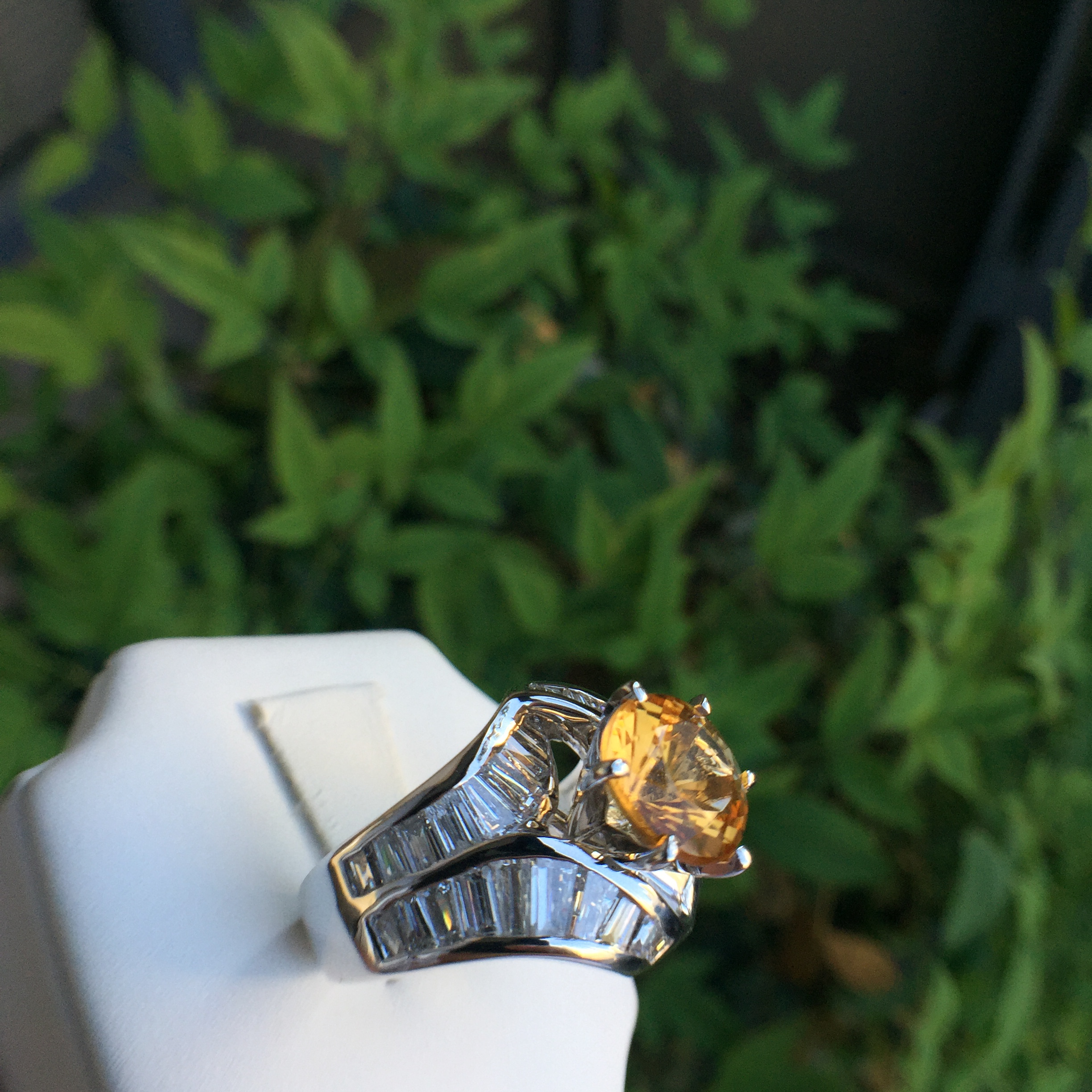 14k White Gold 4.85ct Imperial Topaz & VS Diamonds Ring - Image 16