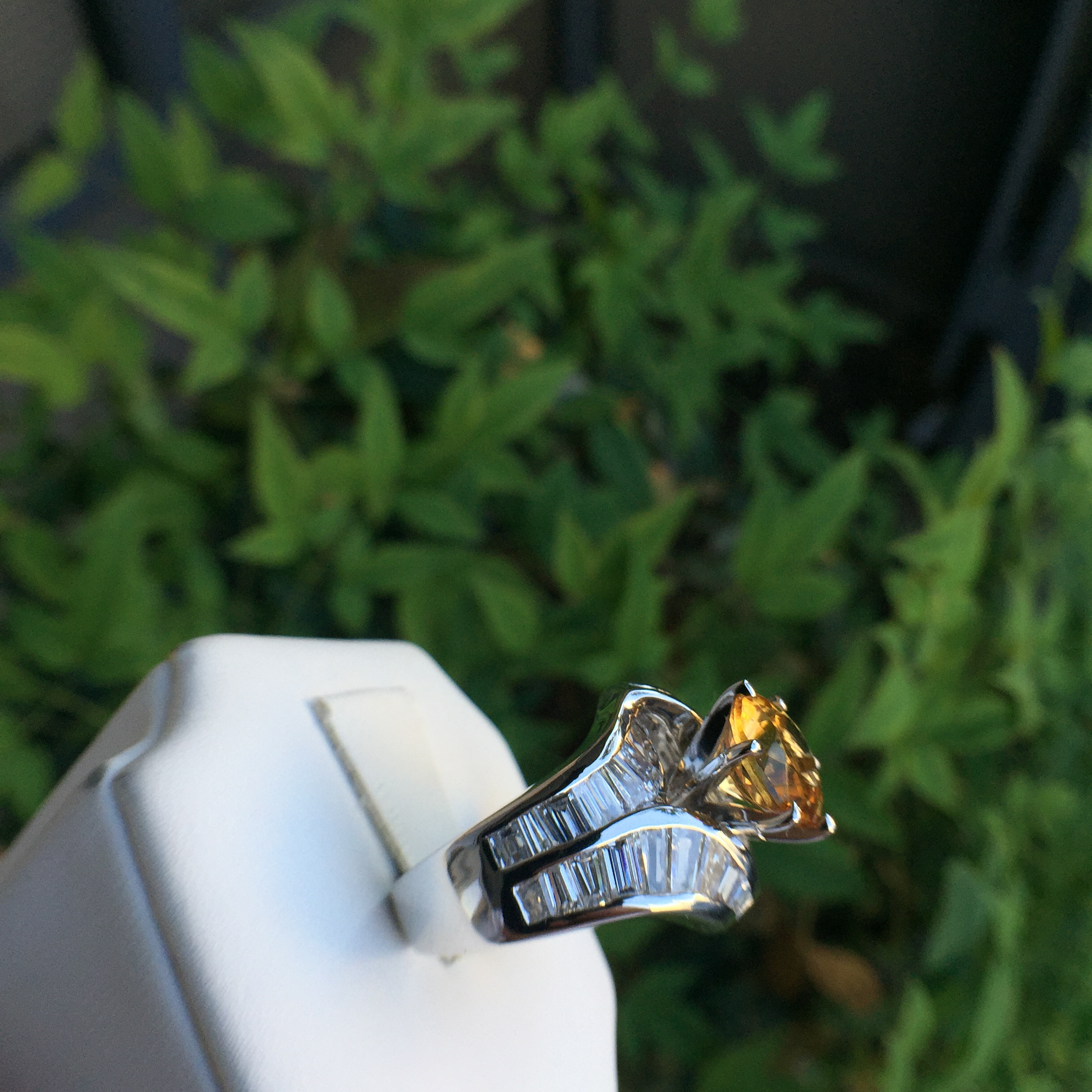 14k White Gold 4.85ct Imperial Topaz & VS Diamonds Ring - Image 15