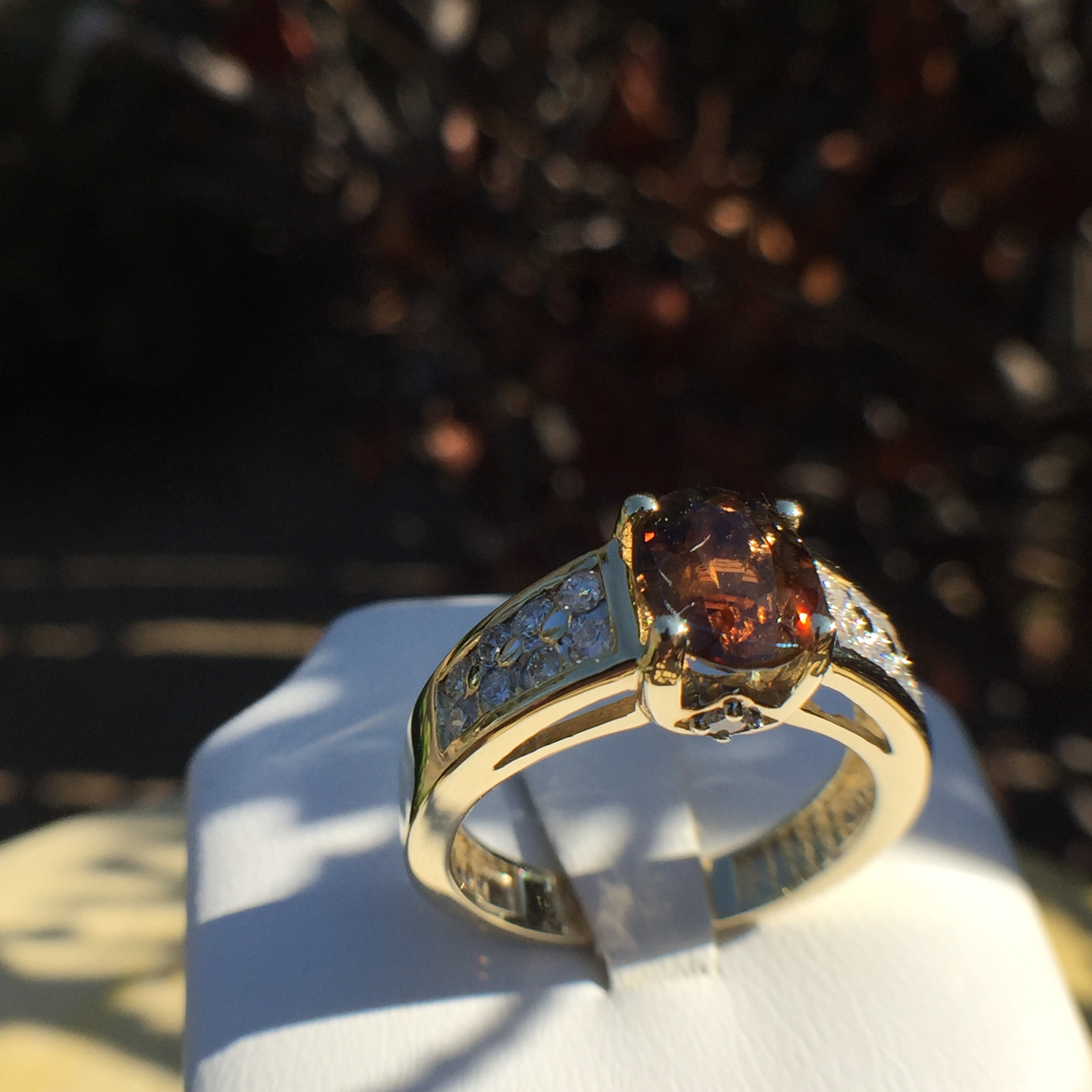 14k Yellow Gold 2.01ct Andaluzite & VS Diamonds Ring - Image 16