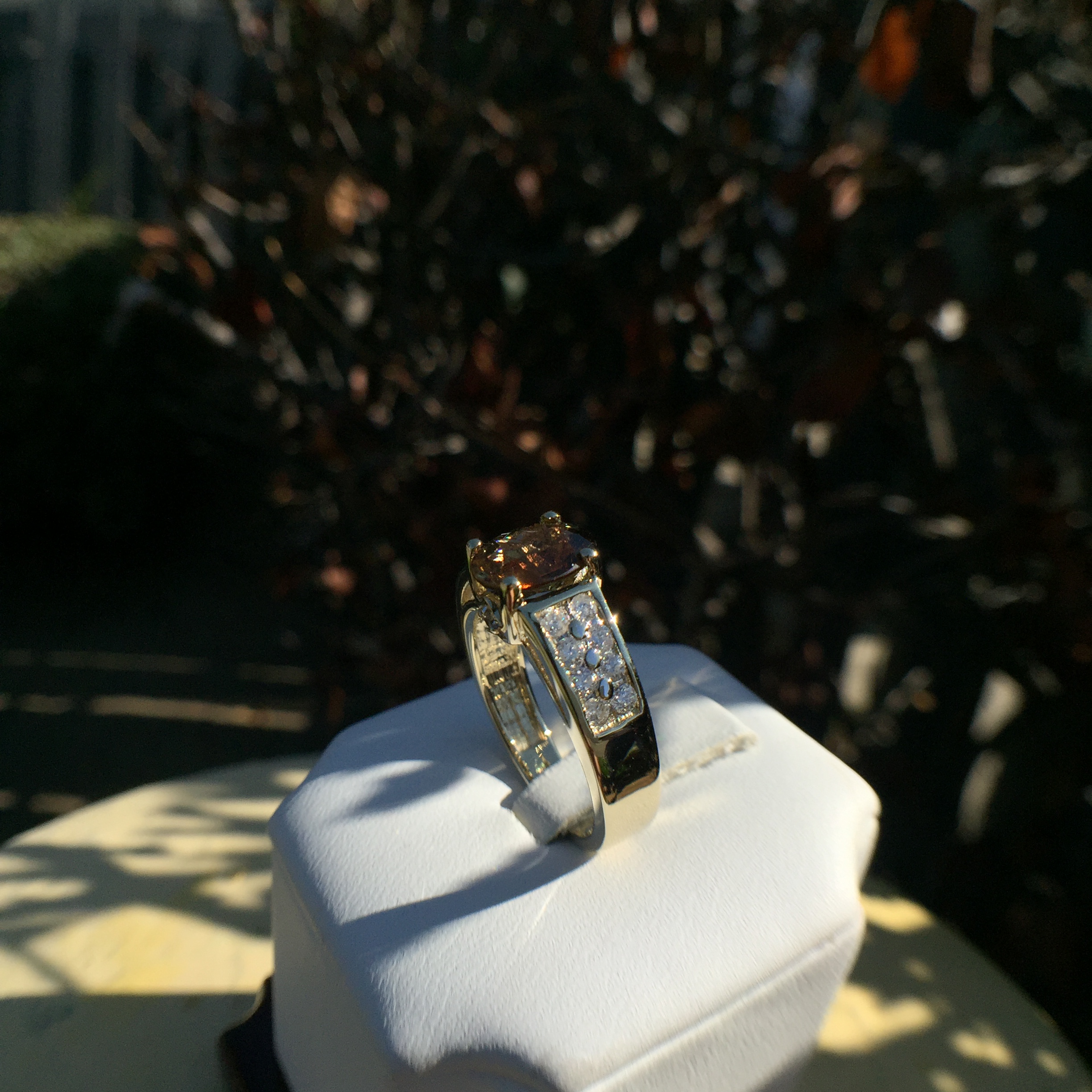 14k Yellow Gold 2.01ct Andaluzite & VS Diamonds Ring - Image 4