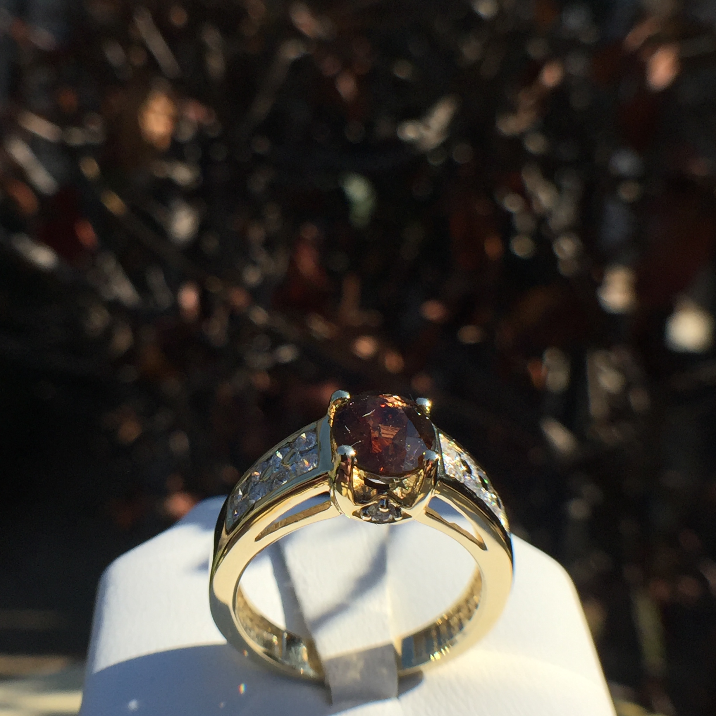 14k Yellow Gold 2.01ct Andaluzite & VS Diamonds Ring - Image 7