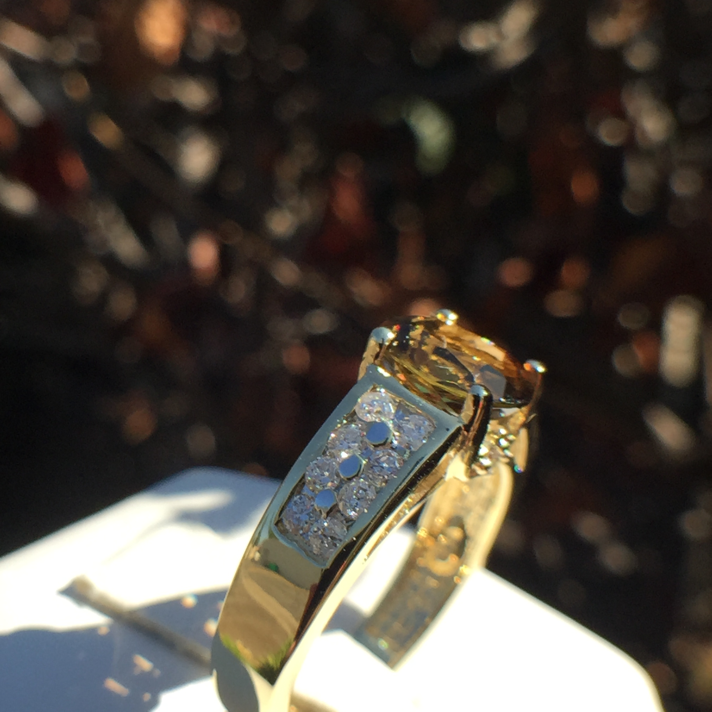 14k Yellow Gold 2.01ct Andaluzite & VS Diamonds Ring - Image 13
