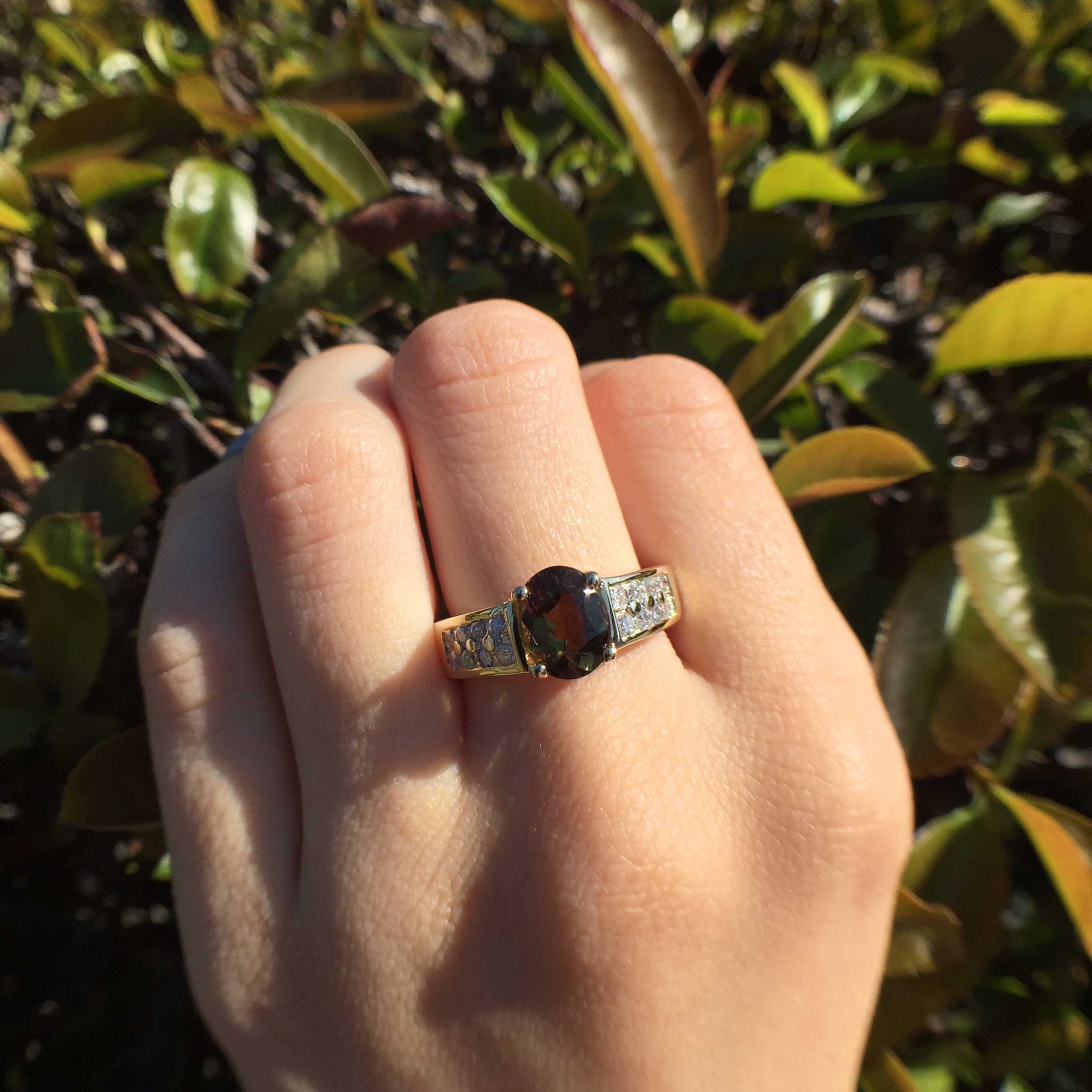 14k Yellow Gold 2.01ct Andaluzite & VS Diamonds Ring - Image 15