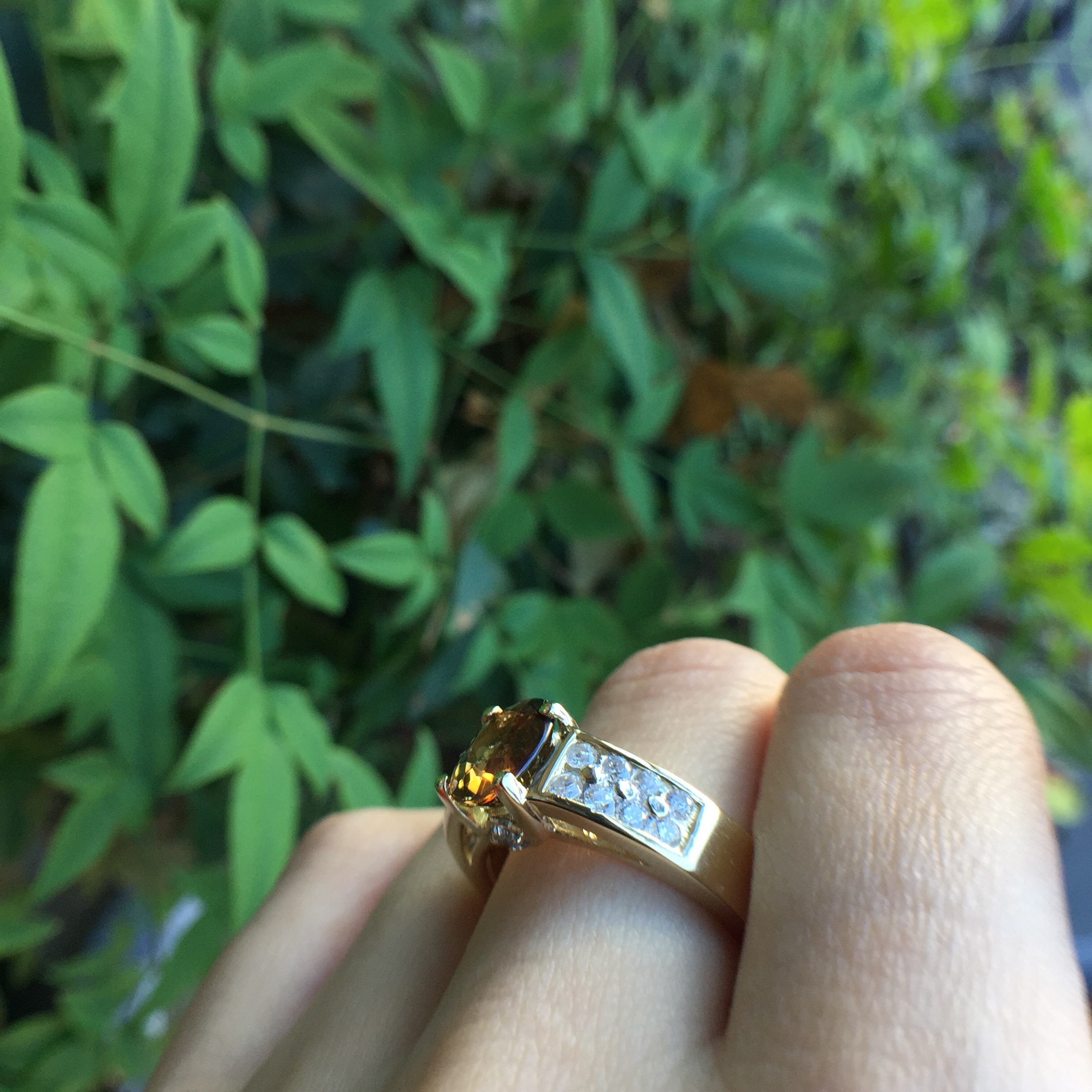 14k Yellow Gold 2.01ct Andaluzite & VS Diamonds Ring - Image 12
