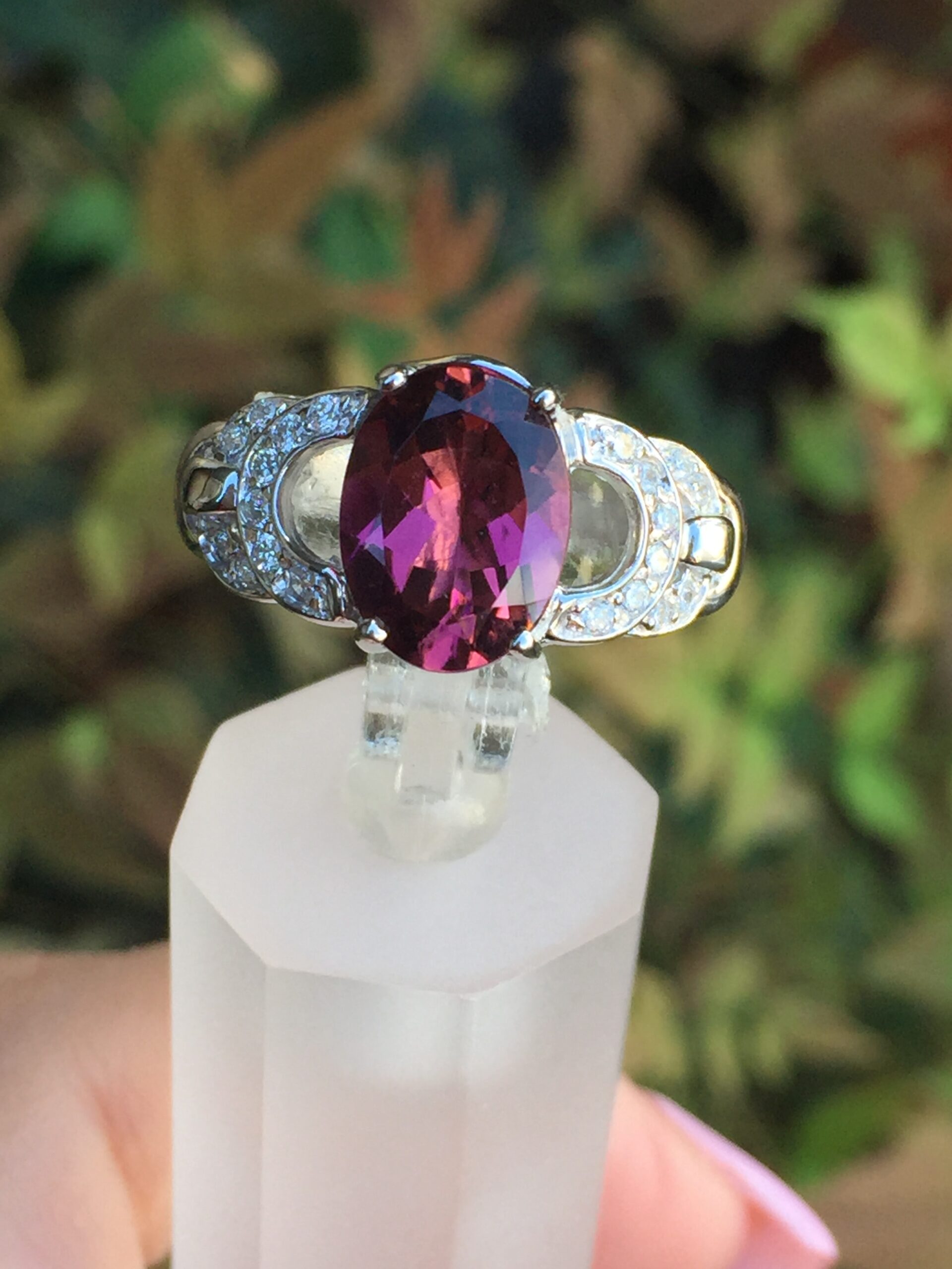 18k White Gold 2.59ct Pink Tourmaline & Diamonds Ring - Image 4